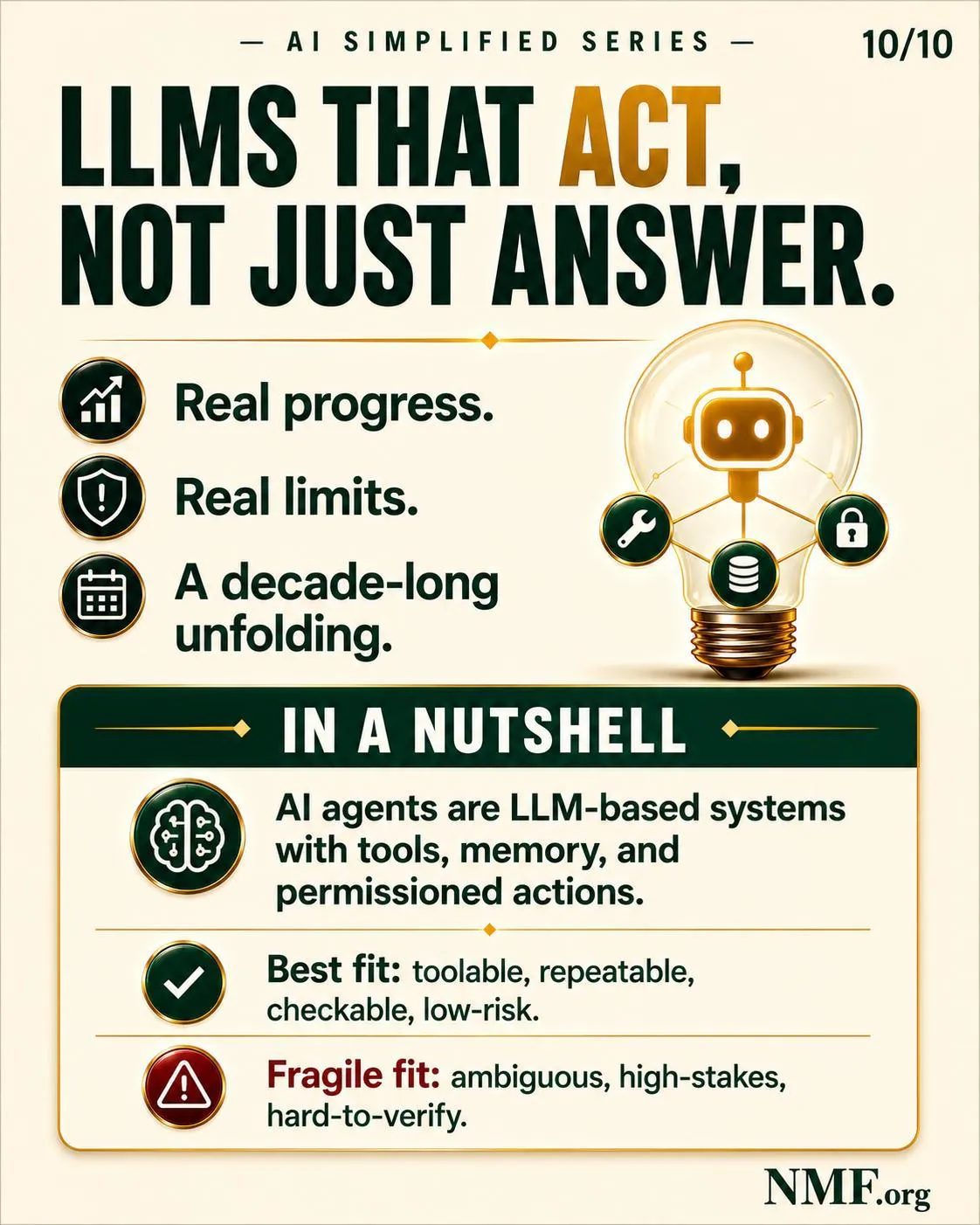 LLMs that act, not just answer — AI Simplified Series poster