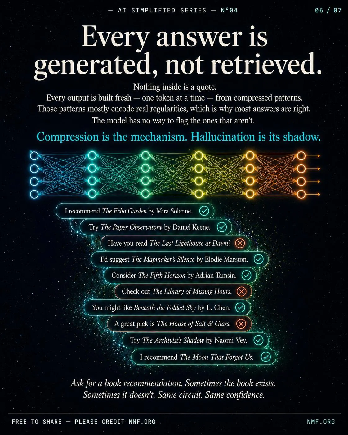 Every answer is generated, not retrieved. — AI Simplified Series poster